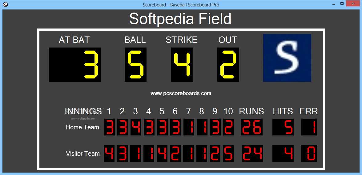 Baseball Scoreboard Pro 2.0.8.0 Download, Review, Screenshots