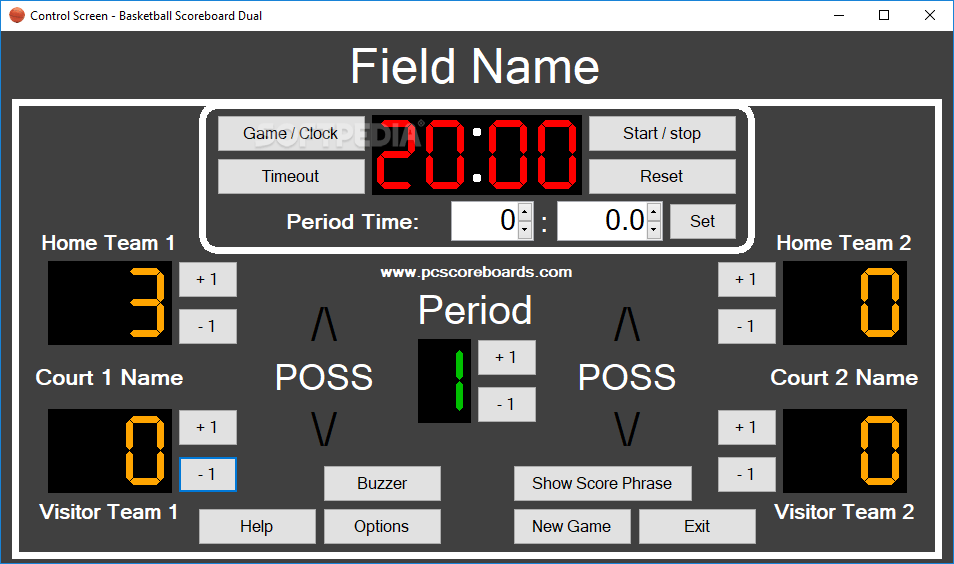 Download Basketball Scoreboard Dual 2.0.4.0