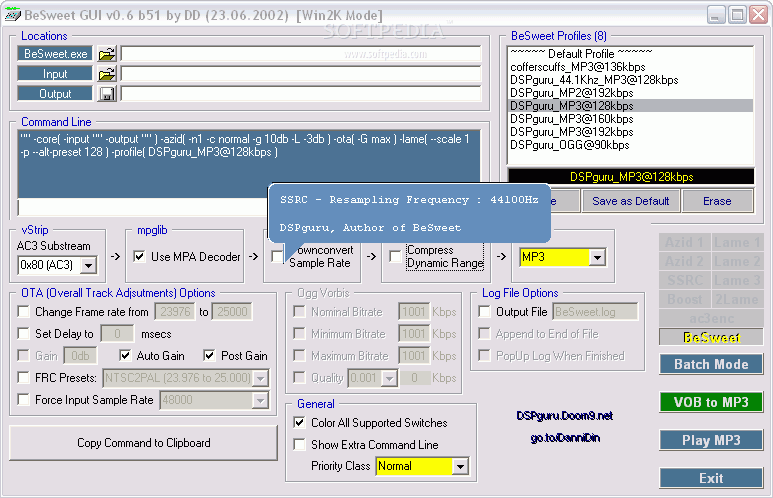 BeSweet 1.5b31 - Download, Review, Screenshots