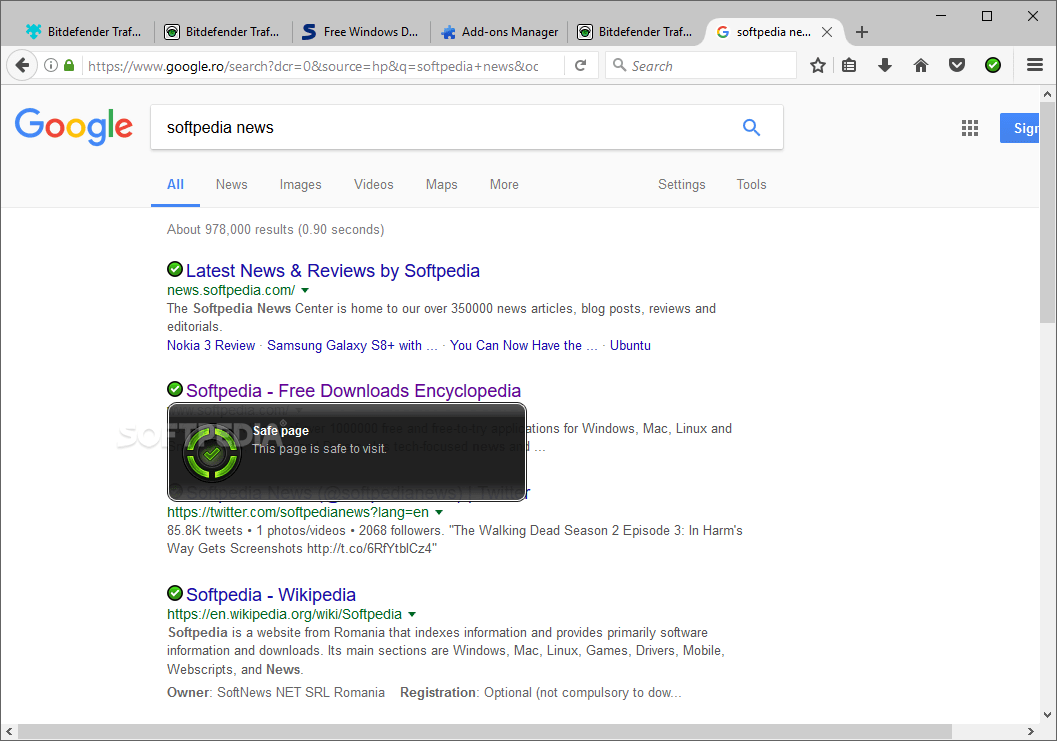 Download Bitdefender TrafficLight for Firefox 3.1.5