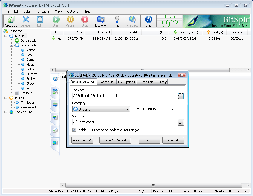 Download BitSpirit 3.6.0.550 Stable