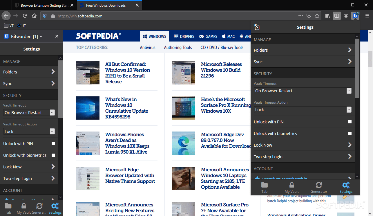 Download Bitwarden for Firefox