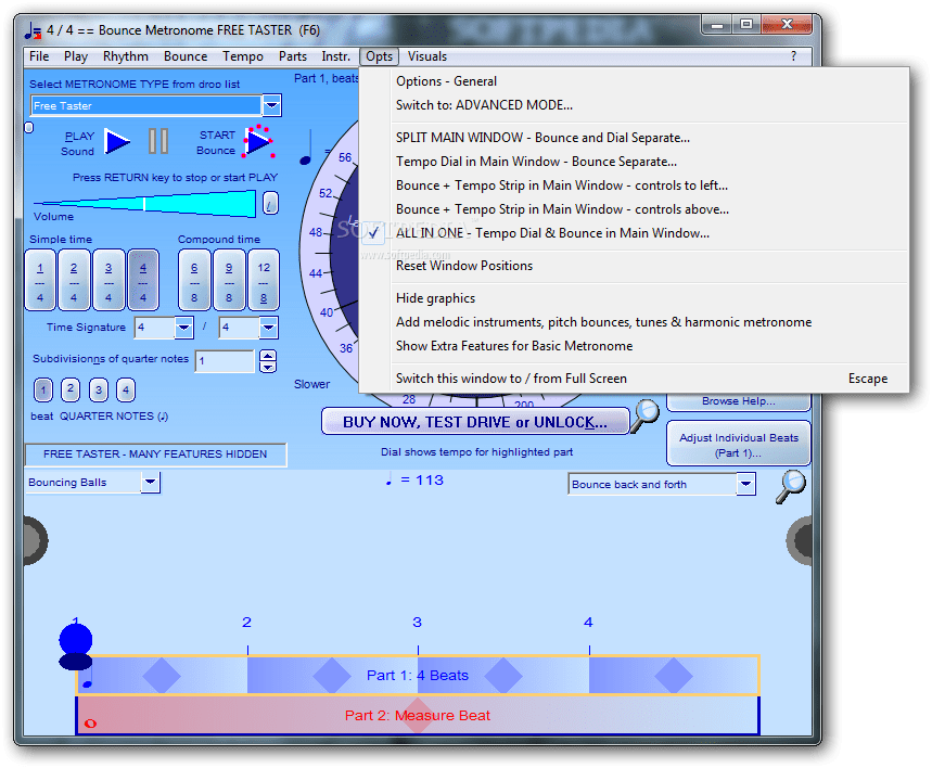 Bounce Metronome 4.5 Download, Screenshots