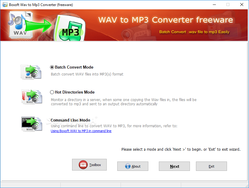 Boxoft WAV to MP3 Converter 1.1 Download, Review, Screenshots