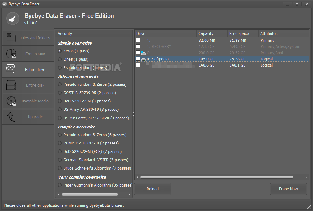Download Byebye Data Eraser
