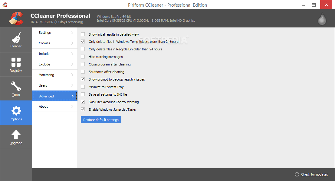 Download CCleaner Professional Edition 5.74.8198