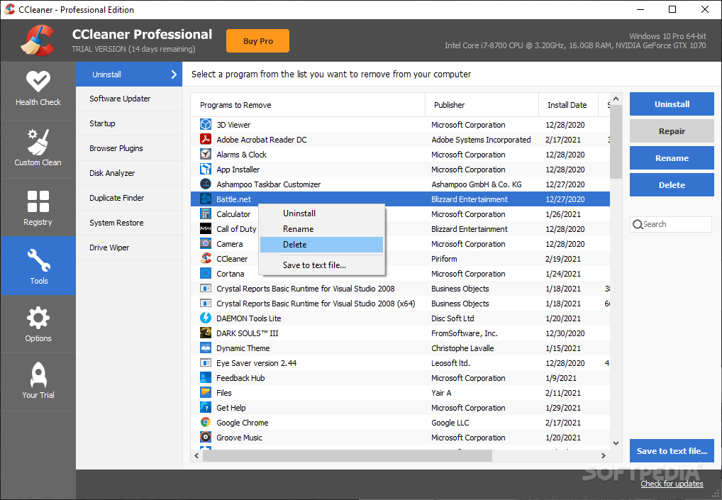 Download CCleaner Professional Edition 5.77.8521