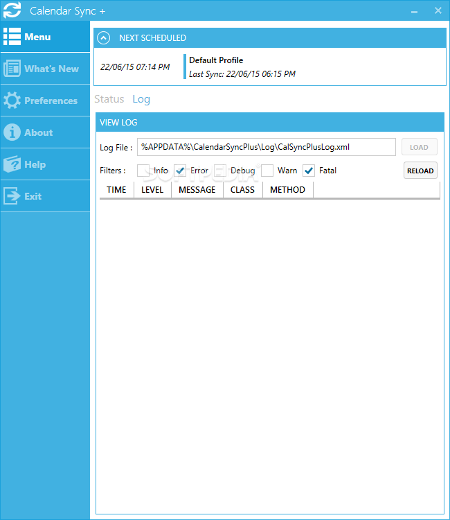 Download Calendar Sync + 1.4.1.6 / 1.5.18275.02alpha