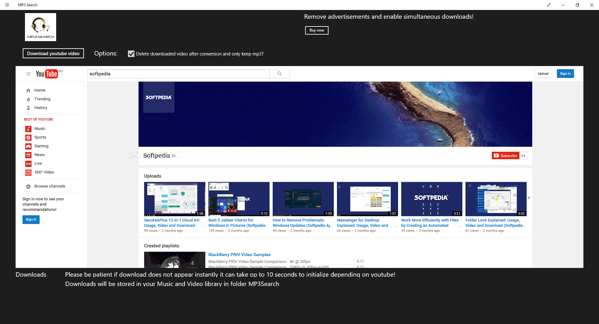 Download MP3 Search for Windows 10/8.1 3.3.2.2