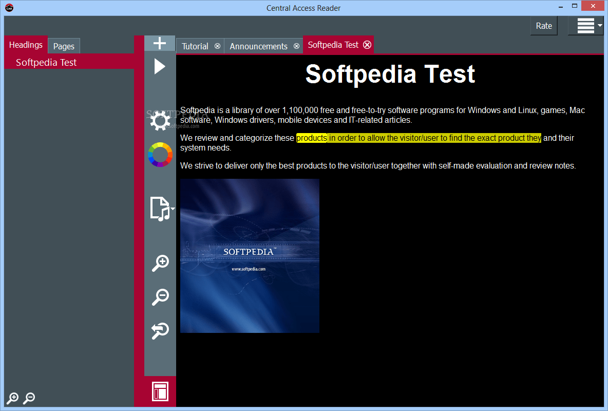 Central Access Reader 2.1 Download, Screenshots