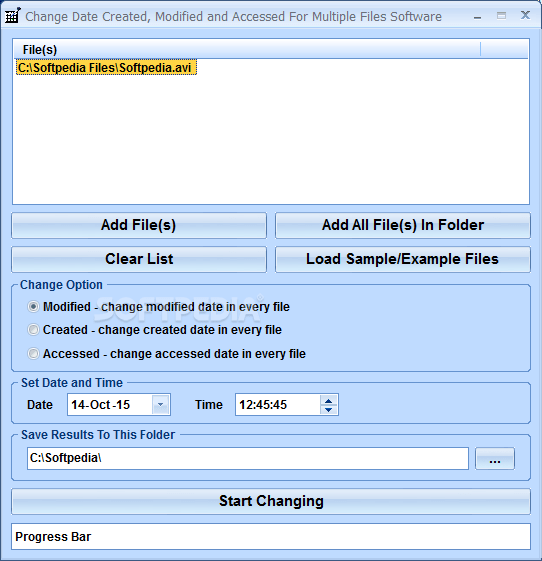 Download Change Date Created, Modified and Accessed For Multiple Files