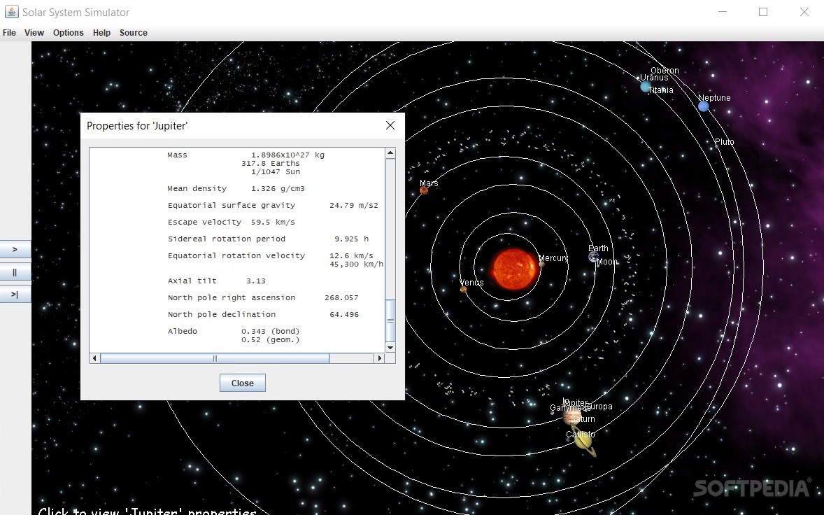 Descargar Solar System Simulator 1.0 para PC gratis #1