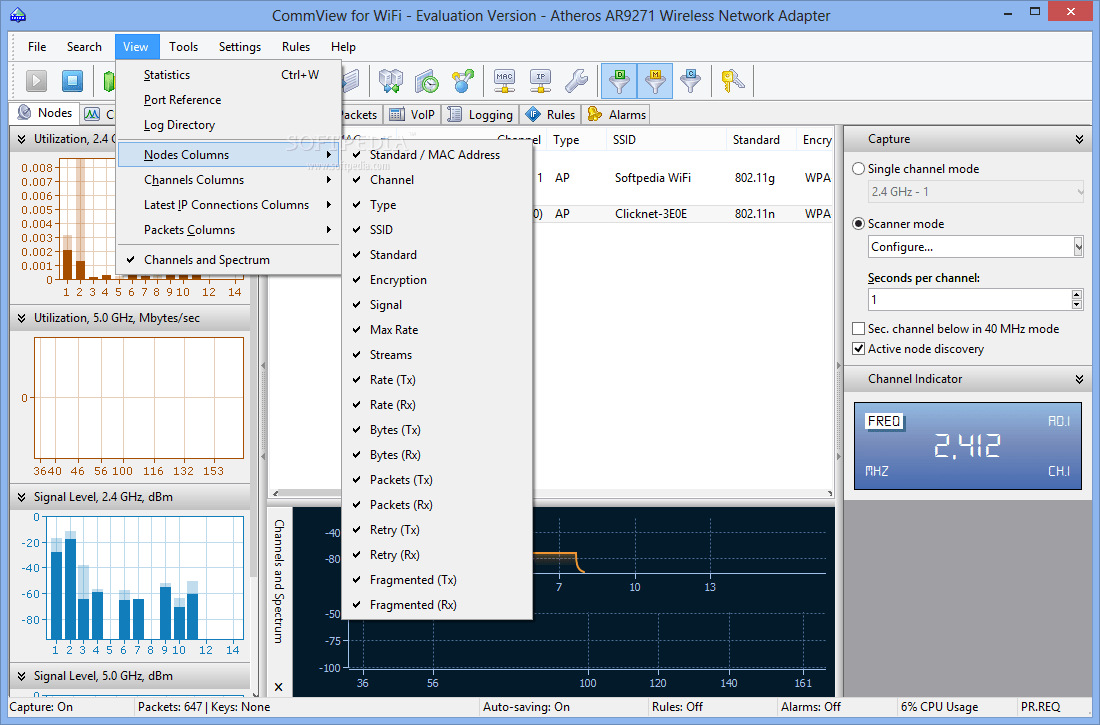 Download CommView for WiFi 7.3 Build 909