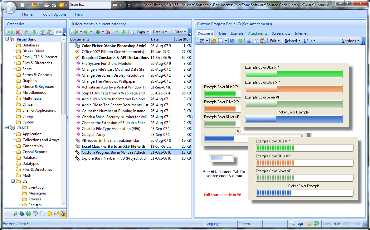 C++ Code Library 2.1.0.212 Download, Screenshots