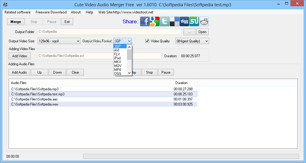 Cute Video Audio Merger 1.6010 Download, Review, Screenshots