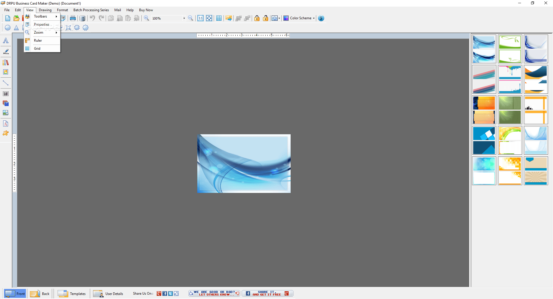 DRPU Business Card Maker Software 8.3.0.1 Download, Review, Screenshots