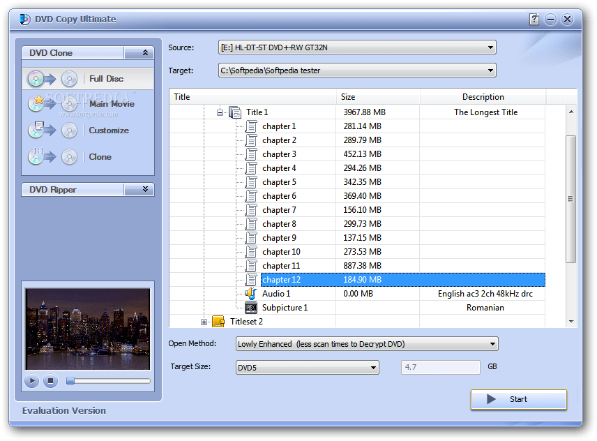DVD Copy Ultimate 1.1.7 Download, Review, Screenshots