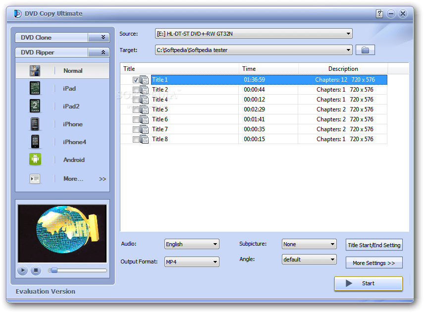 DVD Copy Ultimate 1.1.7 Download, Review, Screenshots
