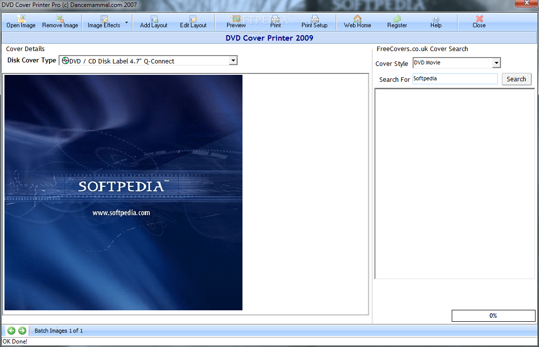 DVD Cover Printer Pro 2009 Download, Review, Screenshots