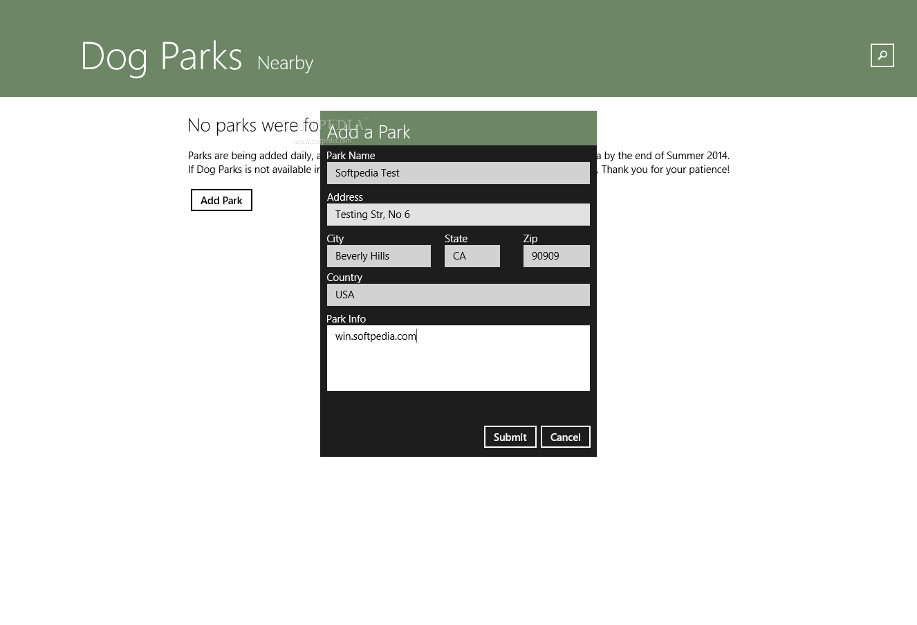 Dog Parks For Windows 10/8.1 2.0.4.0 Download, Review, Screenshots