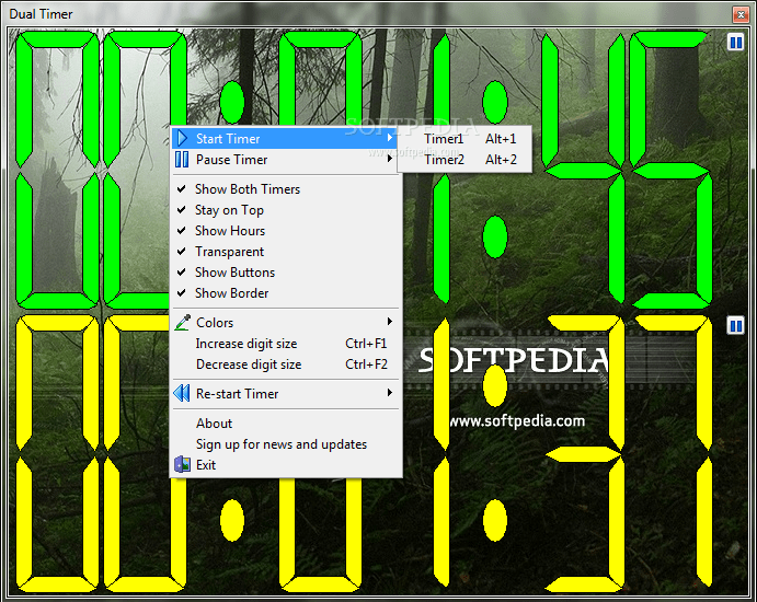 Dual Timer 1.1 Download, Review, Screenshots
