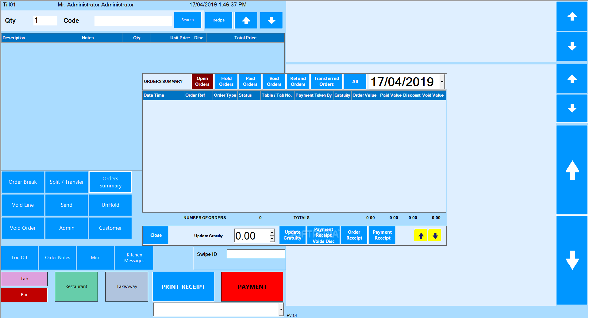 Emperium Hospitality Point of Sale Download & Review