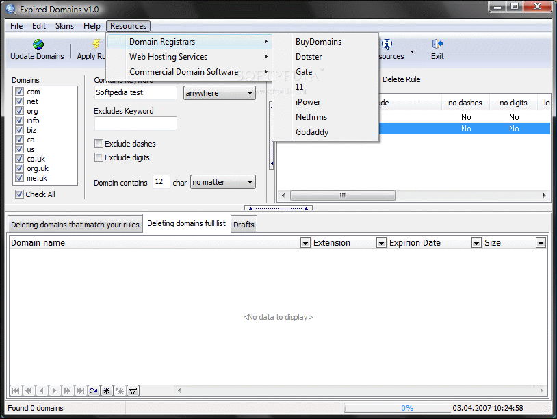 Download Expired Domains 1.0