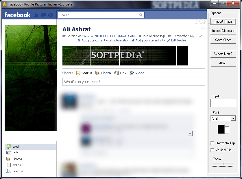 Download Facebook Profile Picture Hacker 1.0 Beta