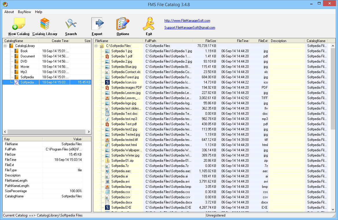 Download FMS File Catalog