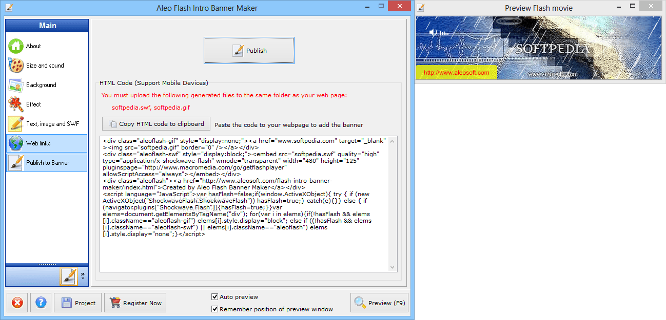 Aleo Flash Intro Banner Maker 4.1 Download, Review, Screenshots