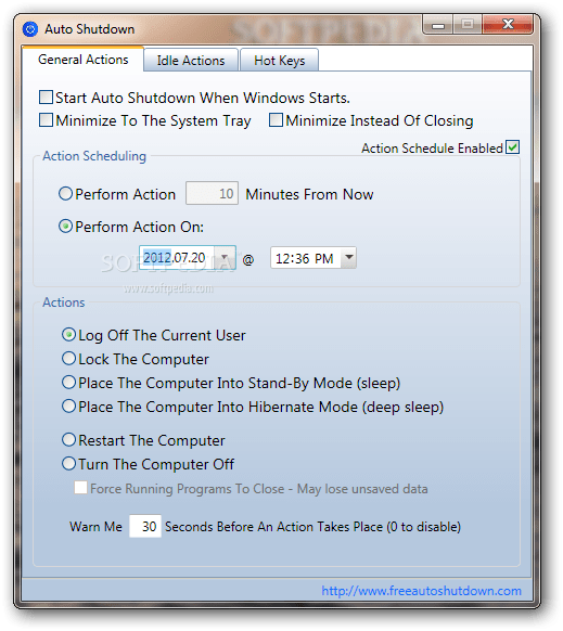 Auto Shutdown 1.0.0 - Download, Review, Screenshots