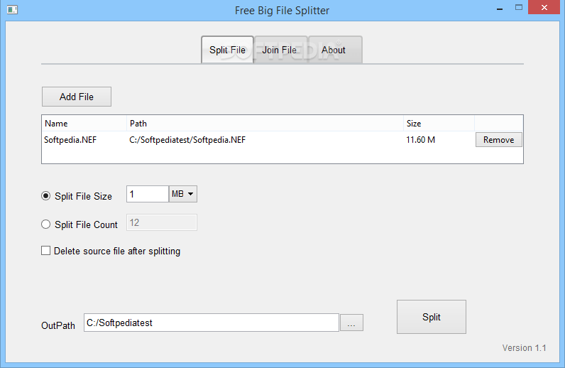 Download Free Big File Splitter
