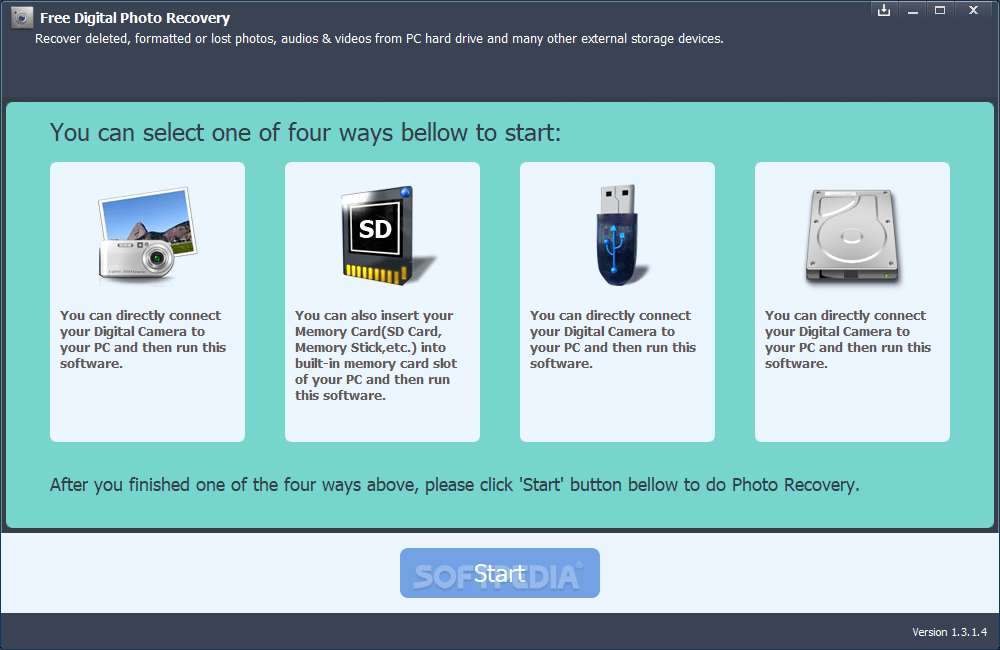 Digital Photo Recovery 1.3.1.4 Download, Review, Screenshots