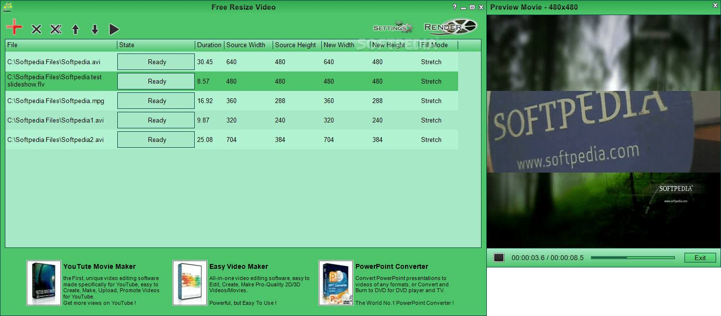 Download Free Resize Video 1.06
