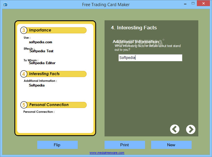 Free Trading Card Maker 1.0.0.0 Download, Review, Screenshots
