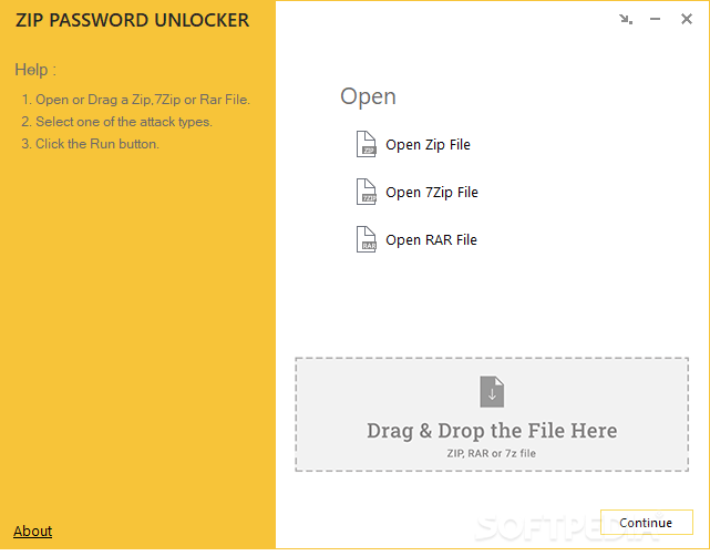 Free ZIP Password Unlocker 2.0.2 Download, Review, Screenshots