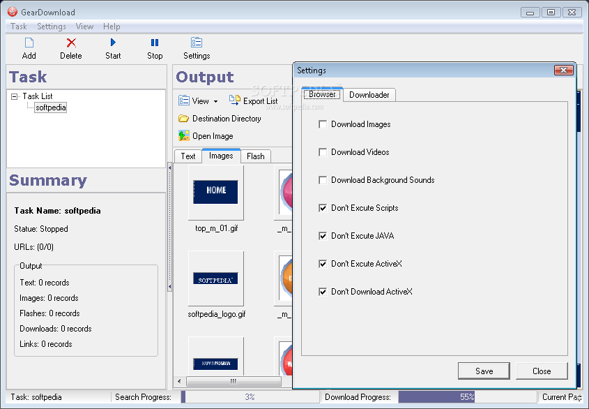 GearDownload 1.0 - Download, Screenshots