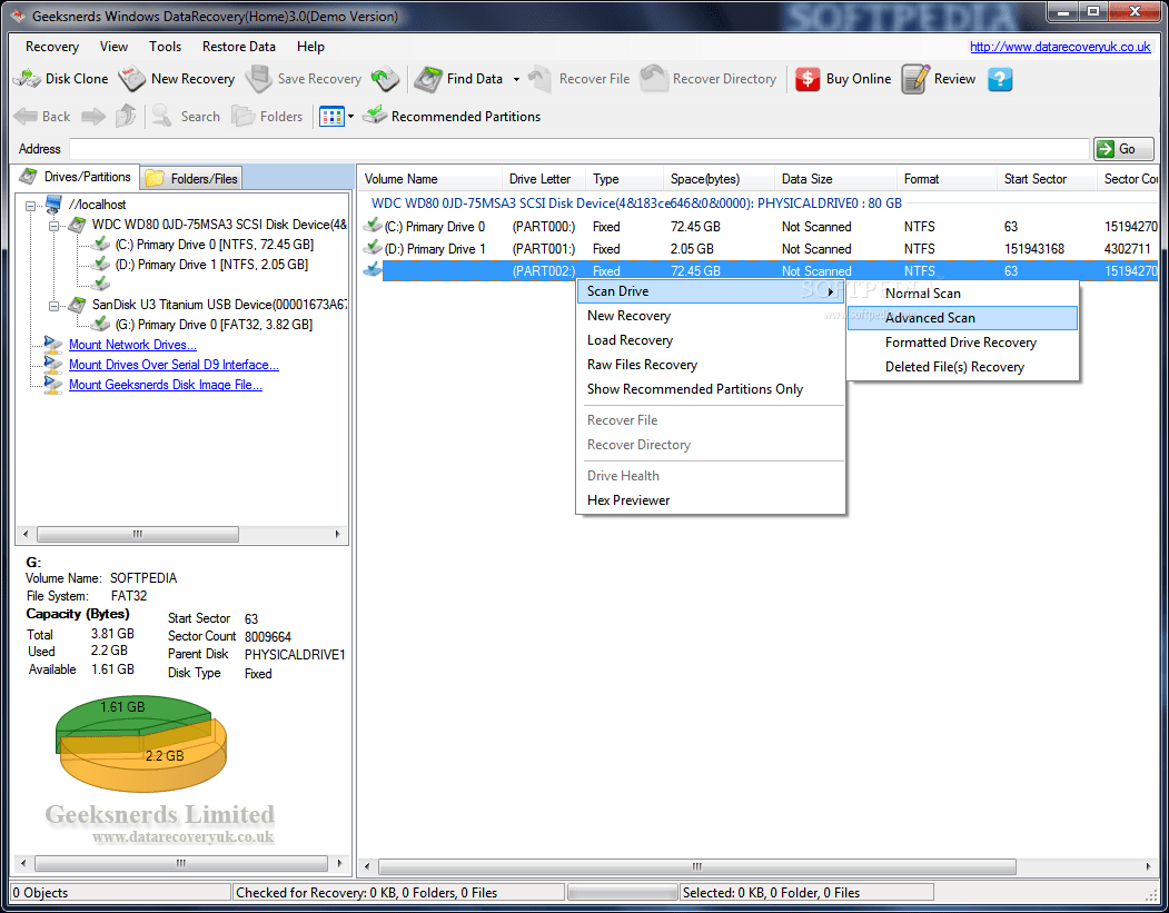Geeksnerds Windows Data Recovery 3.0.0 Download, Review, Screenshots