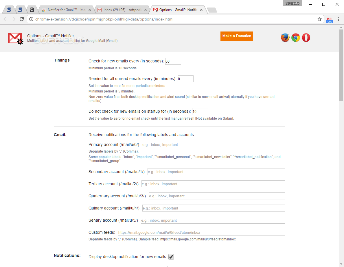 Download Gmail Notifier for Chrome 0.9.6