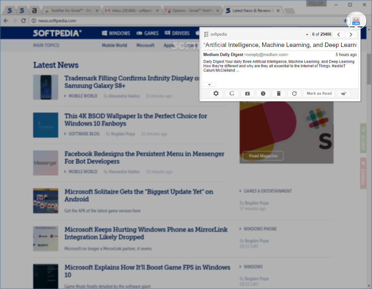 Download Gmail Notifier for Chrome 0.9.6