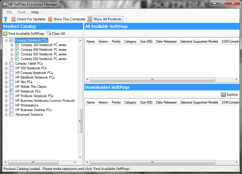 Download HP SoftPaq Download Manager 3.2.0.0 REV. A