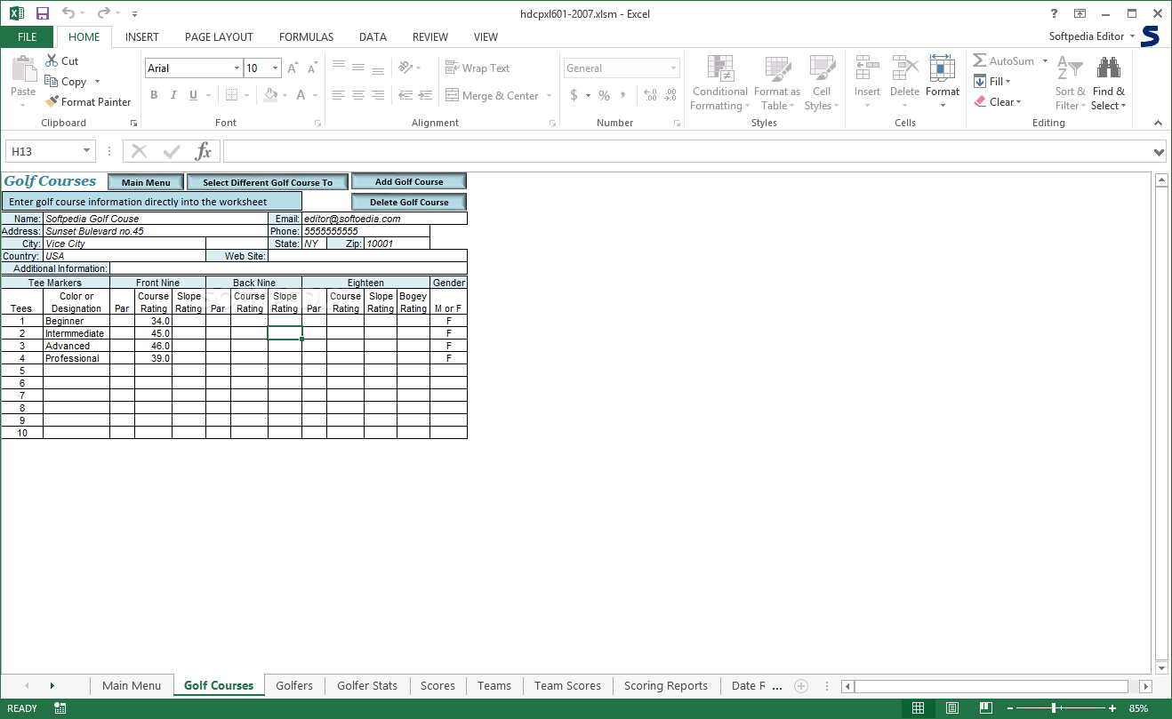 Download Handicap Manager for Excel 6.03