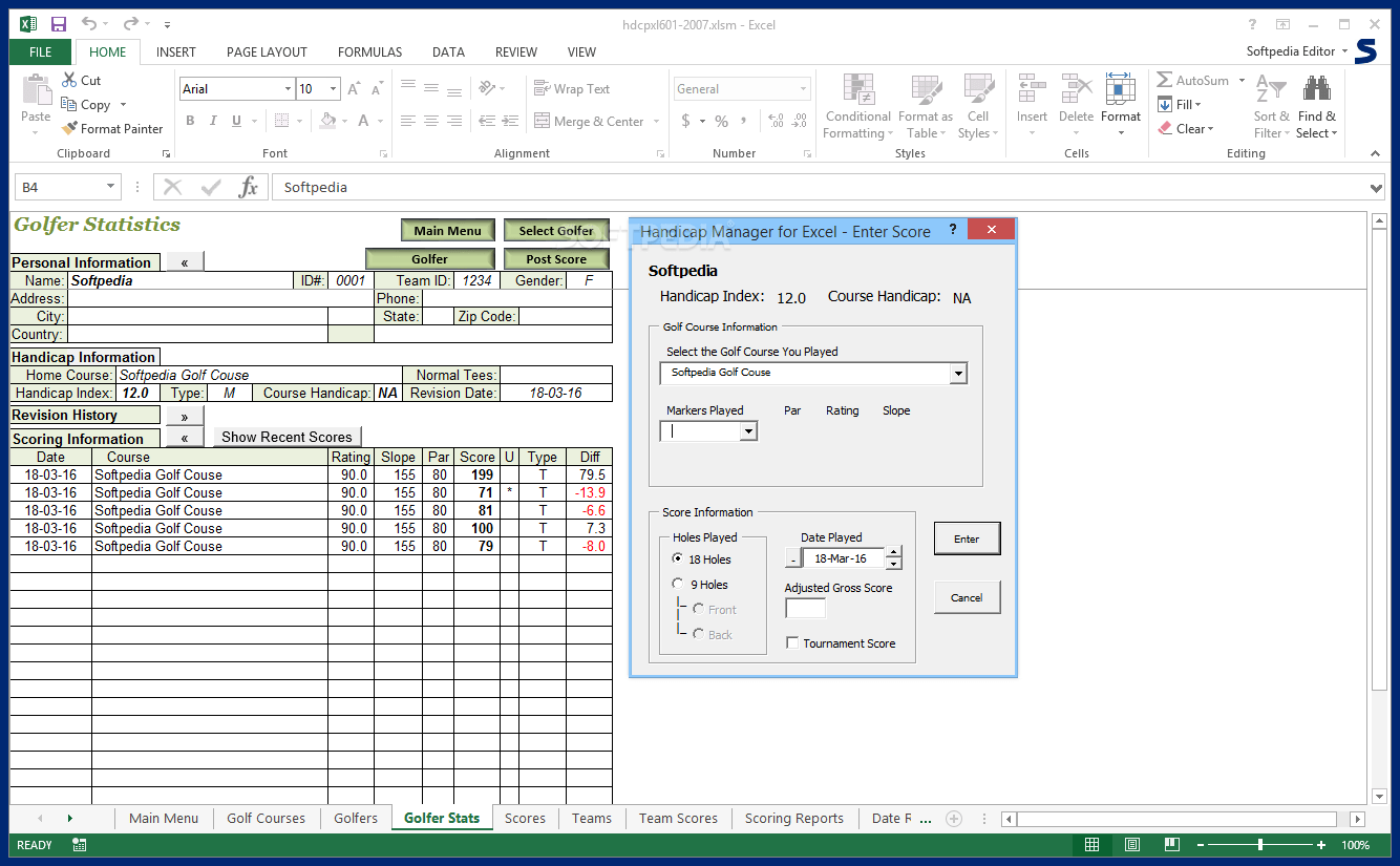 Download Handicap Manager for Excel 6.03