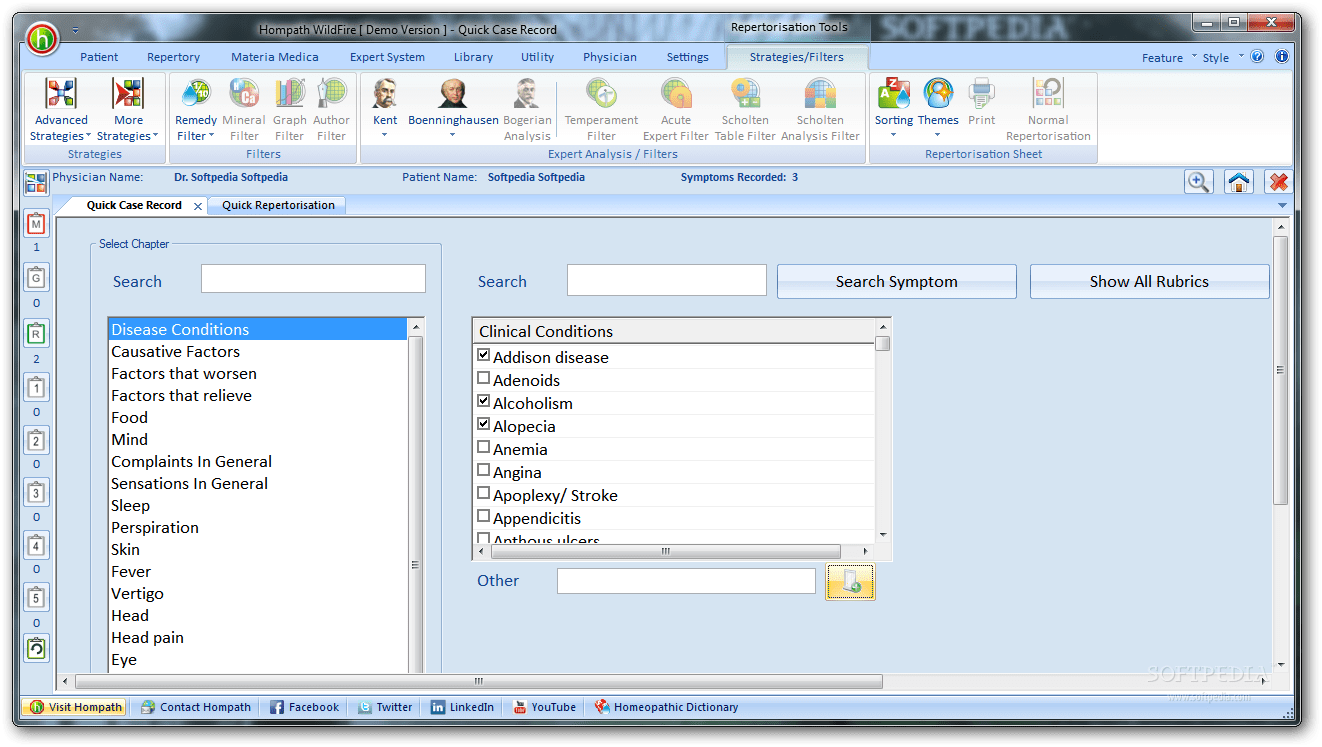 Hompath WildFire Homeopathic Software 1.0 Download, Review, Screenshots