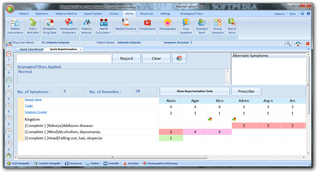 Hompath WildFire Homeopathic Software 1.0 Download, Review, Screenshots