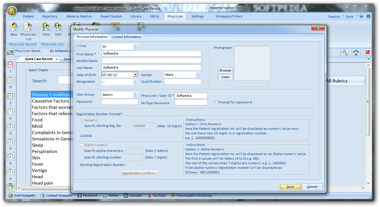Hompath WildFire Homeopathic Software 1.0 Download, Review, Screenshots