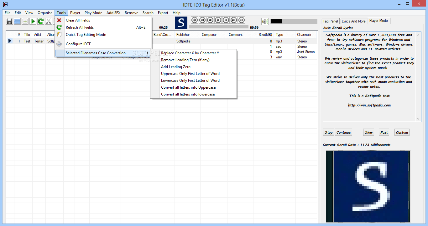 IDTE ID3 Tag Editor 2.9.5 Download, Review, Screenshots