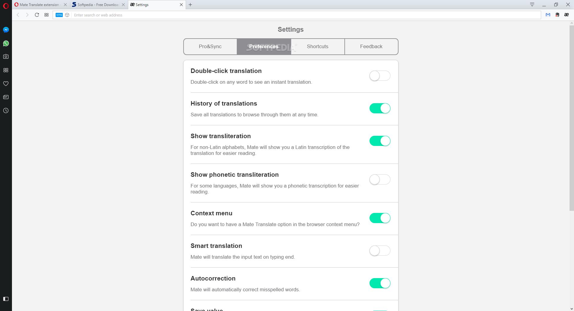 Instant translate opera Surfeaker