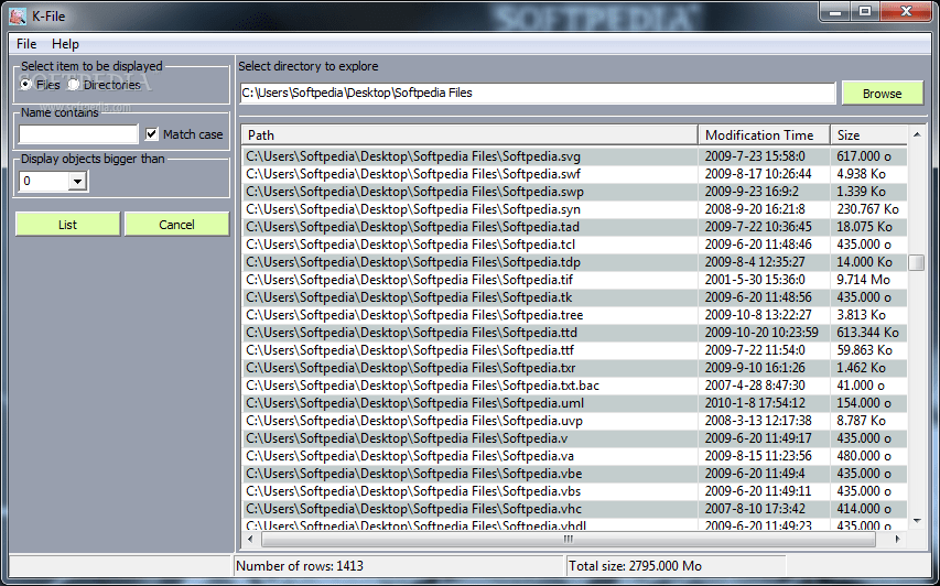 KFile 1.0 Download, Screenshots