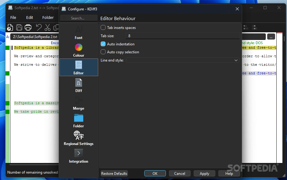 KDiff3 0.9.98 Download, Review, Screenshots